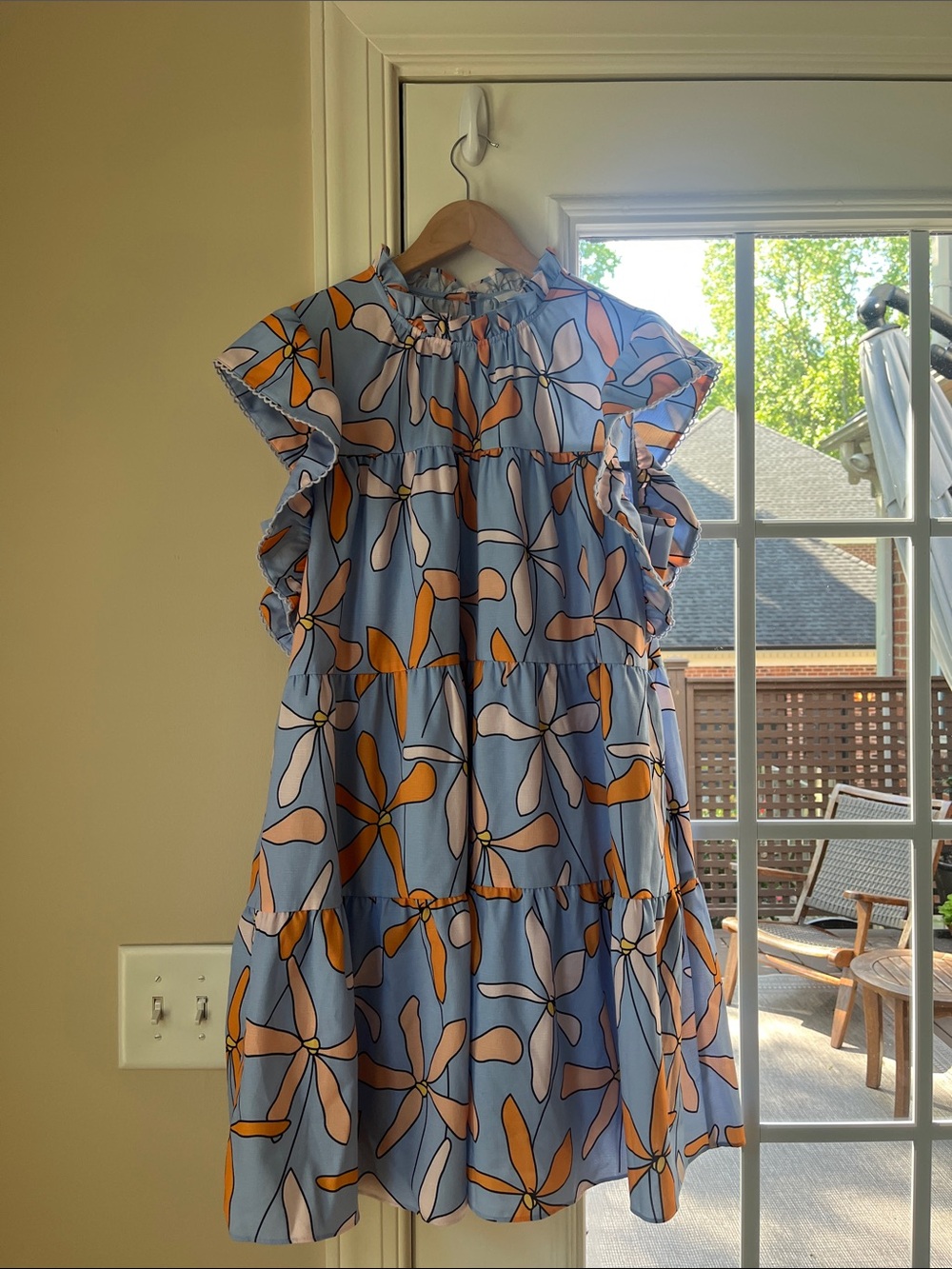 CROSBY by Mollie Burch Blue Floral Tiered Sundress - Picture 7 of 7